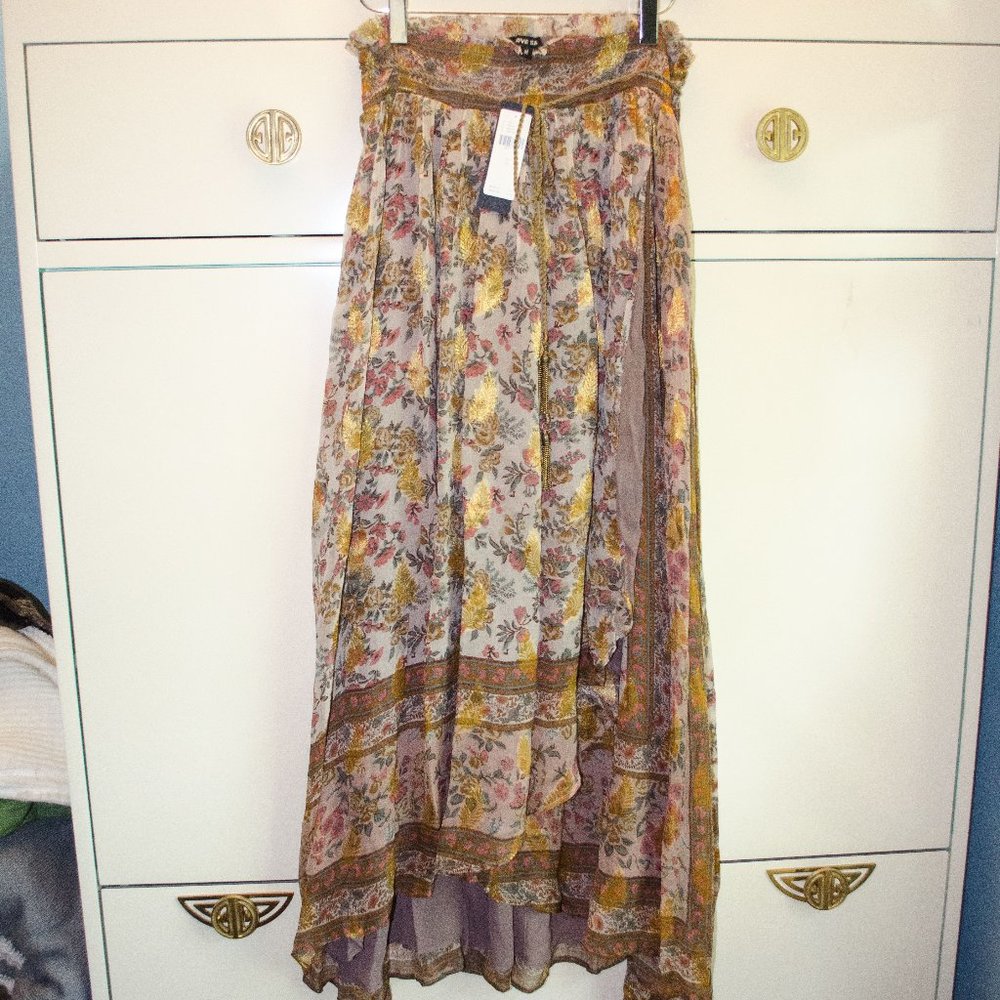 New Boho Anthropologie Harvest Midi Skirt by Love Sam Size M - Picture 2 of 7